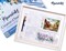 Figured'Art Paint by Numbers for Adults with Frame Breakfast in a Mediterranean village 16"x20" - Craft Art Painting DIY Kit Canvas Already Stretched on a Wooden Frame